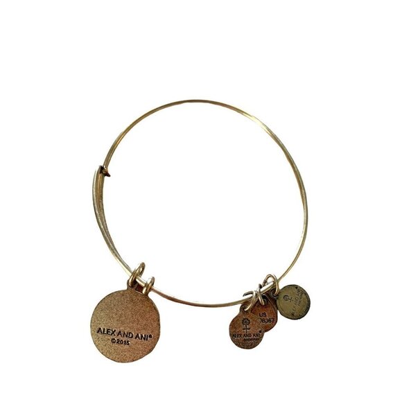 Alex & Ani Fleur de Lys Expandable Charm Bracelet - Silver Finish 2015 - Picture 3 of 3